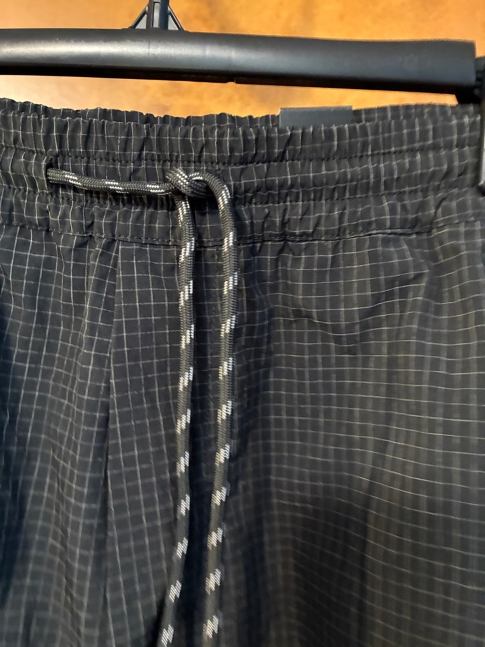 Cross Eyed Moose Black Grid Swim Trunks XXL Hybrid poolside Cargo Shorts - Picture 3 of 10